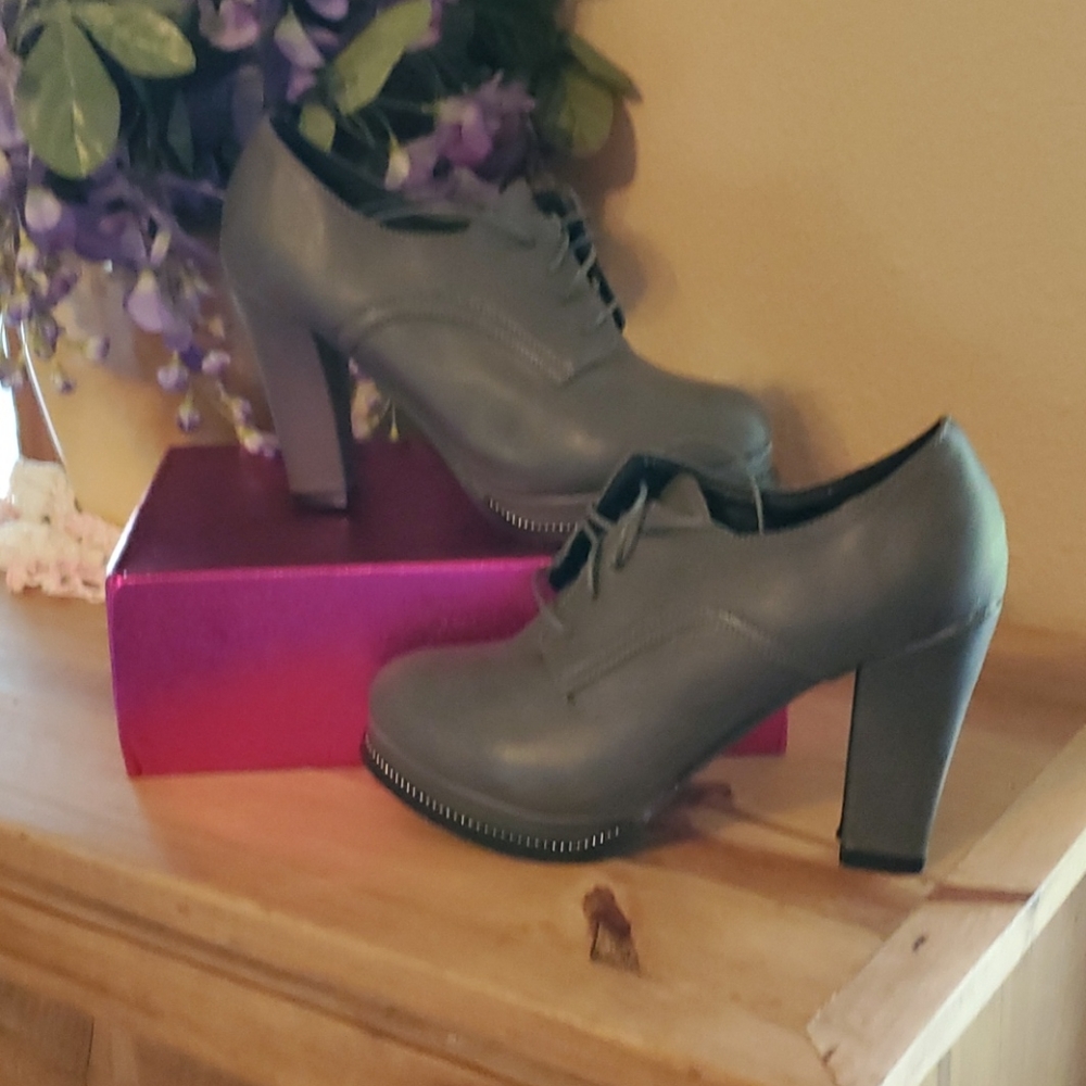 Brand new Grey Platform Shoes